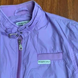 Rare Lavender color Members Only jacket